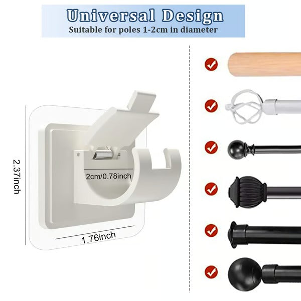 QuickHang – No Drill Curtain Rod Brackets