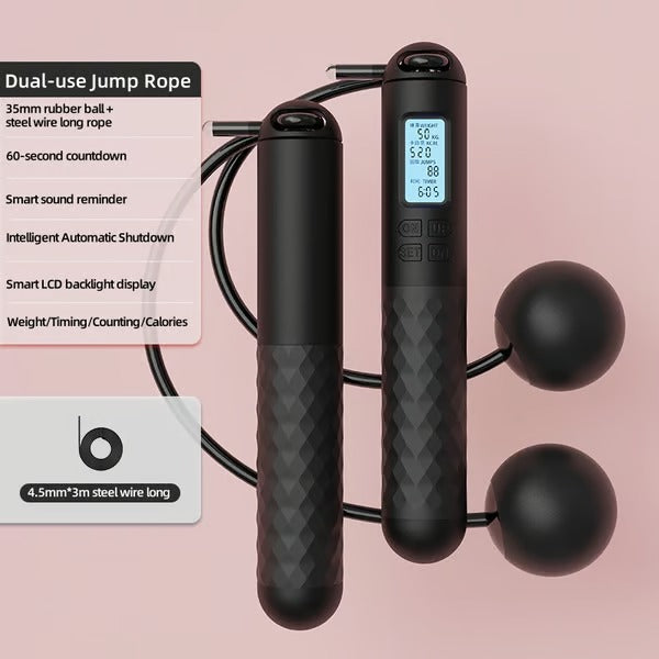PulseFit - 2-in-1 Weighted Digital Jump Rope for Total Body Burn
