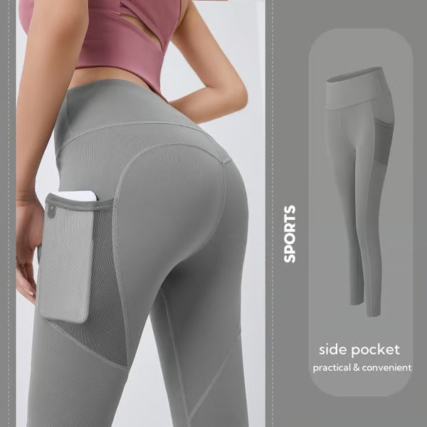 CurveLuxe – High Waisted Tummy Control Training Leggings