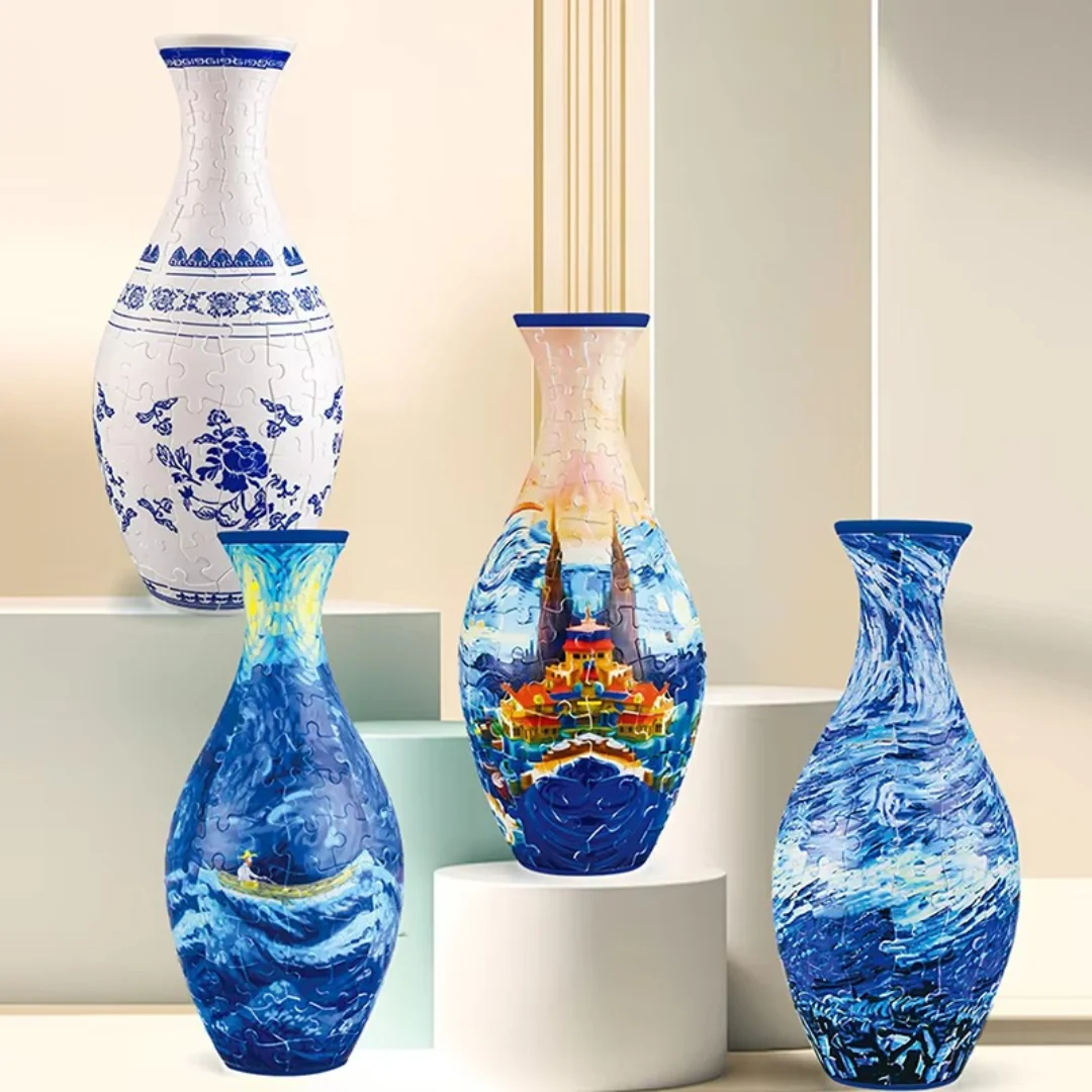 BloomCraft – Elegant 3D Puzzle Vase