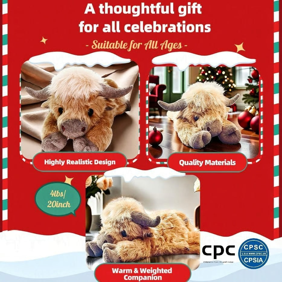 MooCuddle – Plush Highland Cow Toy