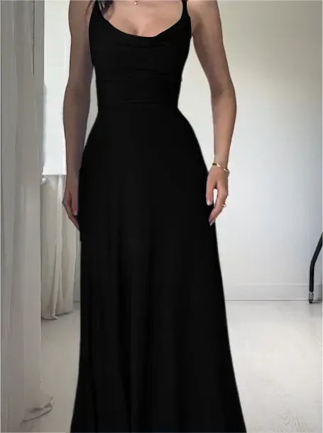 ElanEase – Stylish Drape Dress with Inner Bra