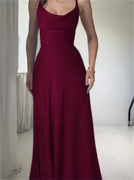 ElanEase – Stylish Drape Dress with Inner Bra