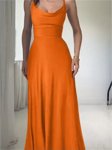 ElanEase – Stylish Drape Dress with Inner Bra