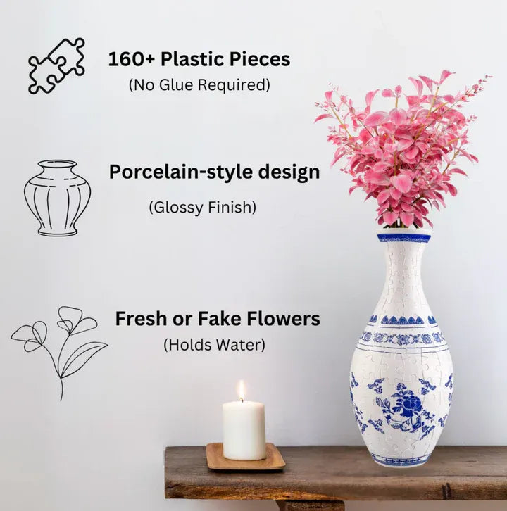 BloomCraft – Elegant 3D Puzzle Vase