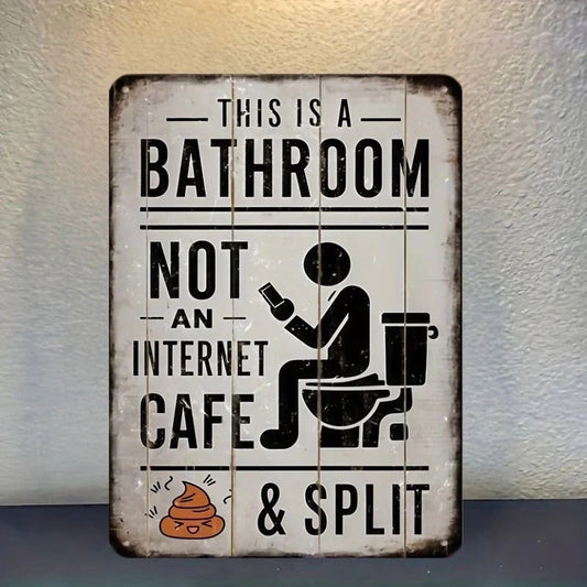 BathroomCafé – Funny Metal Sign