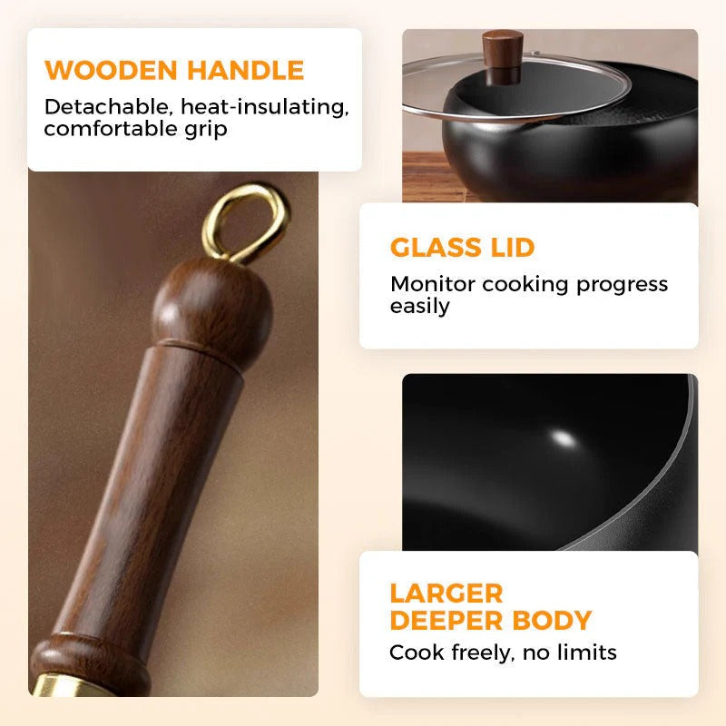 IronChef – Professional Grade Uncoated Iron Pot