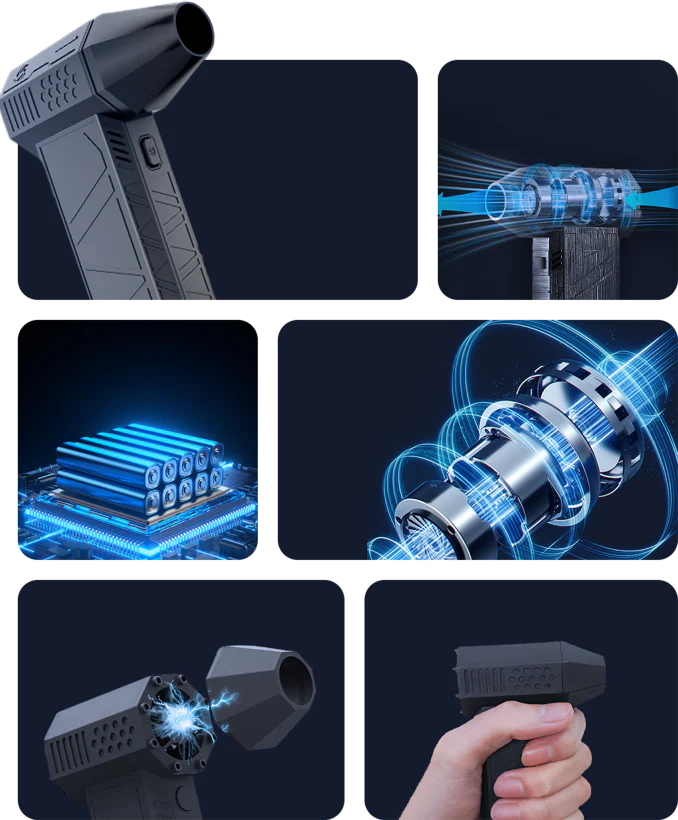 TurboJet – High-Speed Mini Air Blower Cleaner