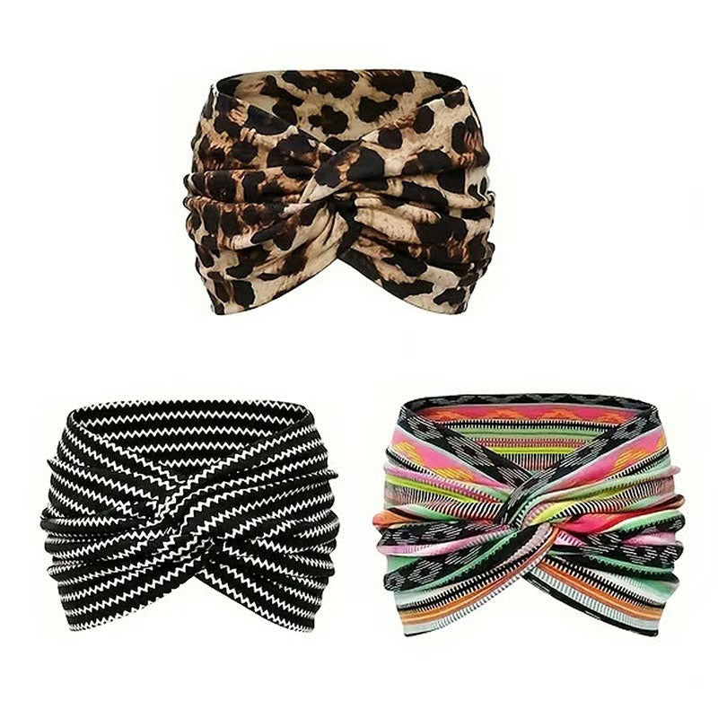 BohoBloom – Wide Twist Turban Headband for Women