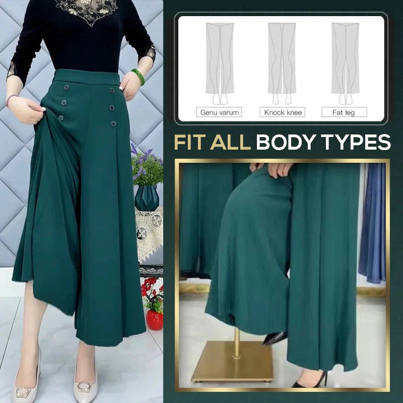 FlowEase – Skin Soft Pleated Wide Leg Pants