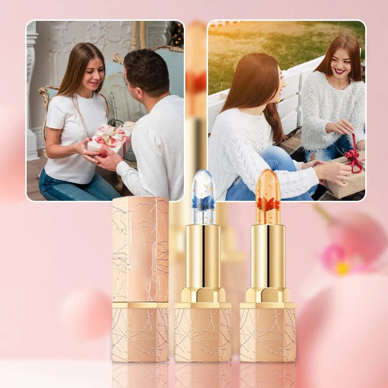 BloomGlow – Crystal Flower Color-Change Jelly Lipstick