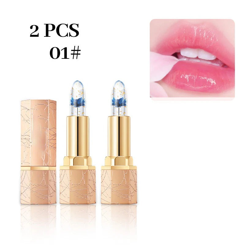 BloomGlow – Crystal Flower Color-Change Jelly Lipstick