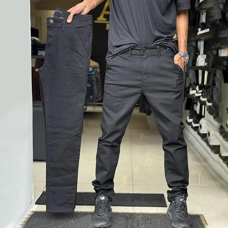 UrbanTailor – Men’s Slim-Fit Casual Solid Pants