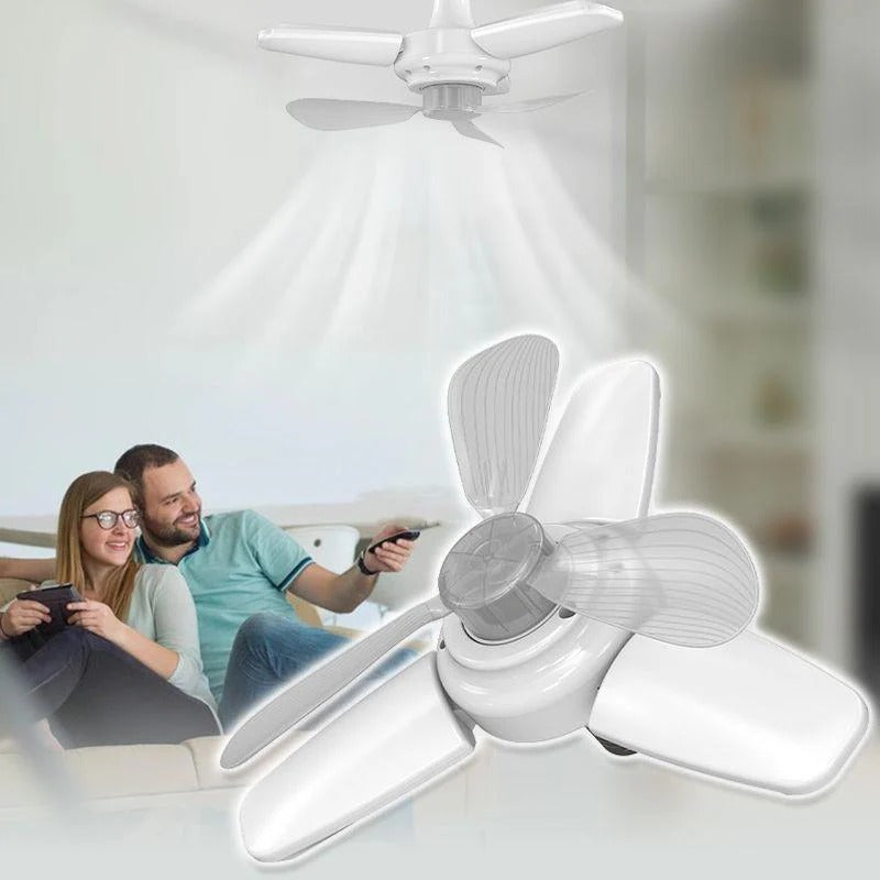 WhisperWind | Foldable LED Ceiling Fan