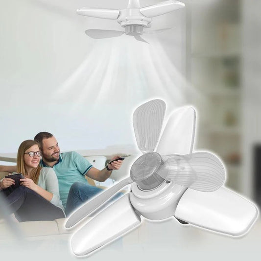 WhisperWind | Foldable LED Ceiling Fan