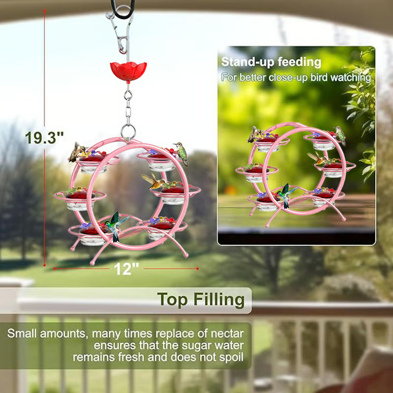 SweetSip | Colorful Garden Hummingbird Feeder