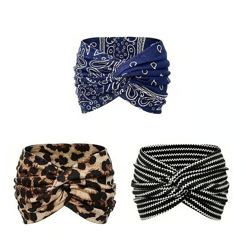 BohoBloom – Wide Twist Turban Headband for Women
