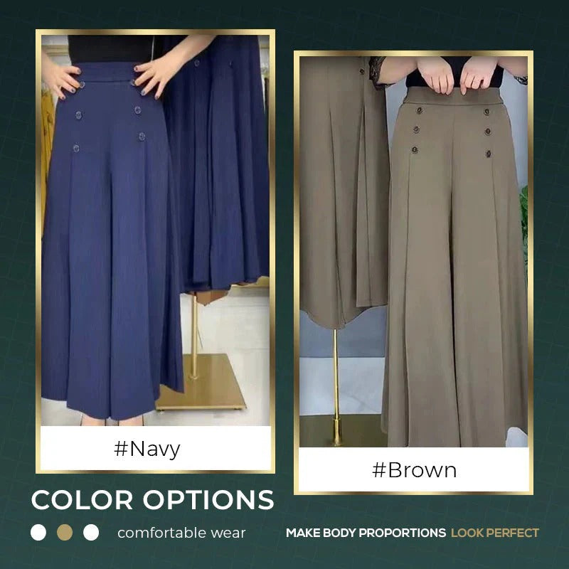 FlowEase – Skin Soft Pleated Wide Leg Pants