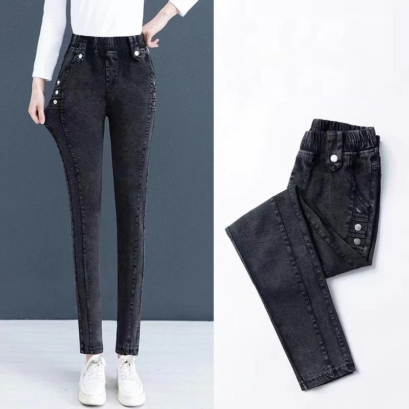 WarmFlex – Plush Skinny Jeans for Women