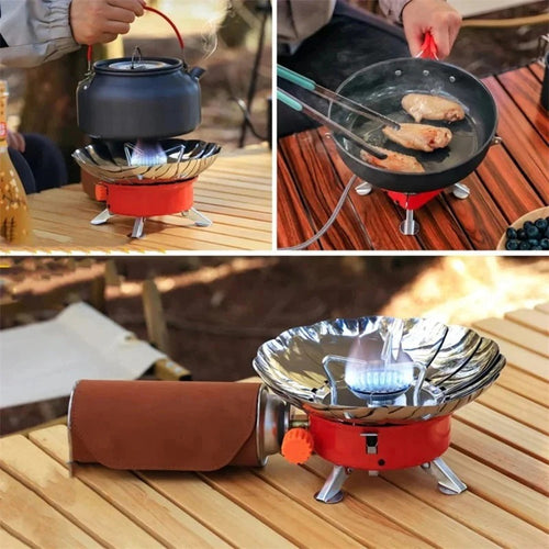 LotusFold – Portable Small Square Stove for Outdoor Cooking