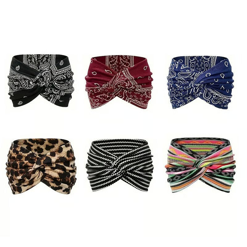 BohoBloom – Wide Twist Turban Headband for Women
