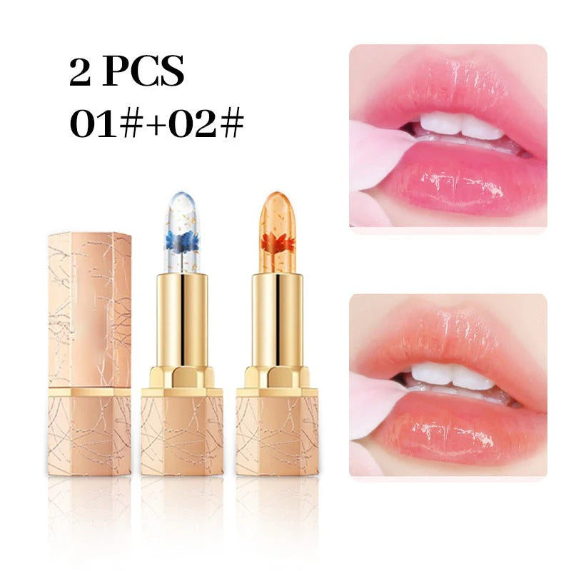 BloomGlow – Crystal Flower Color-Change Jelly Lipstick