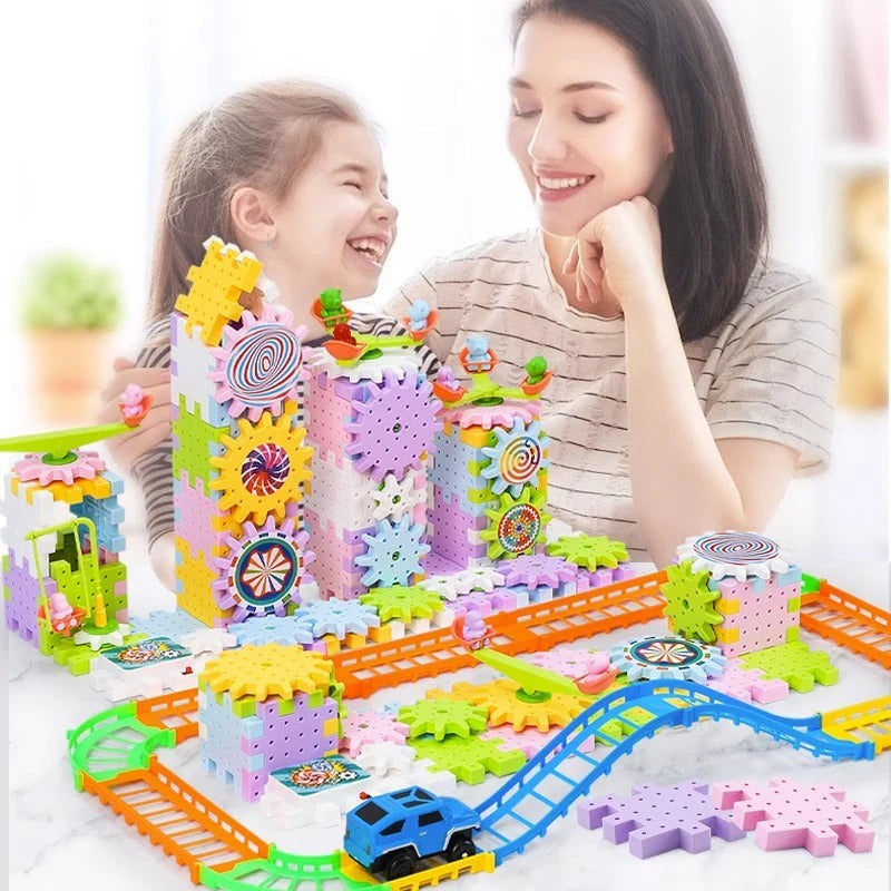 SpinNBuild – Montessori Rotating Blocks Toy