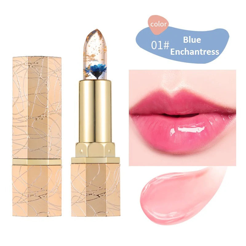 BloomGlow – Crystal Flower Color-Change Jelly Lipstick
