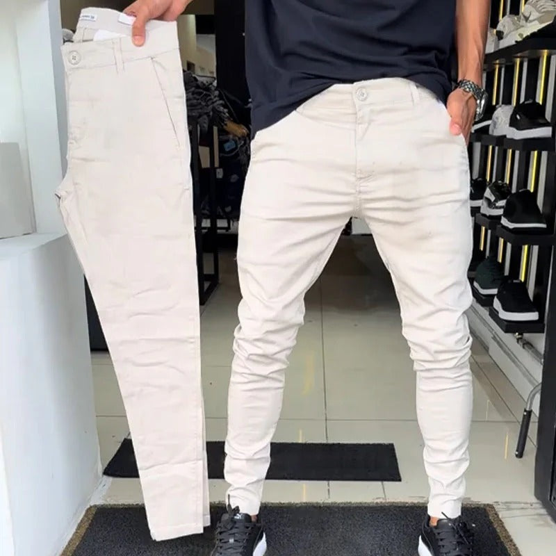 UrbanTailor – Men’s Slim-Fit Casual Solid Pants