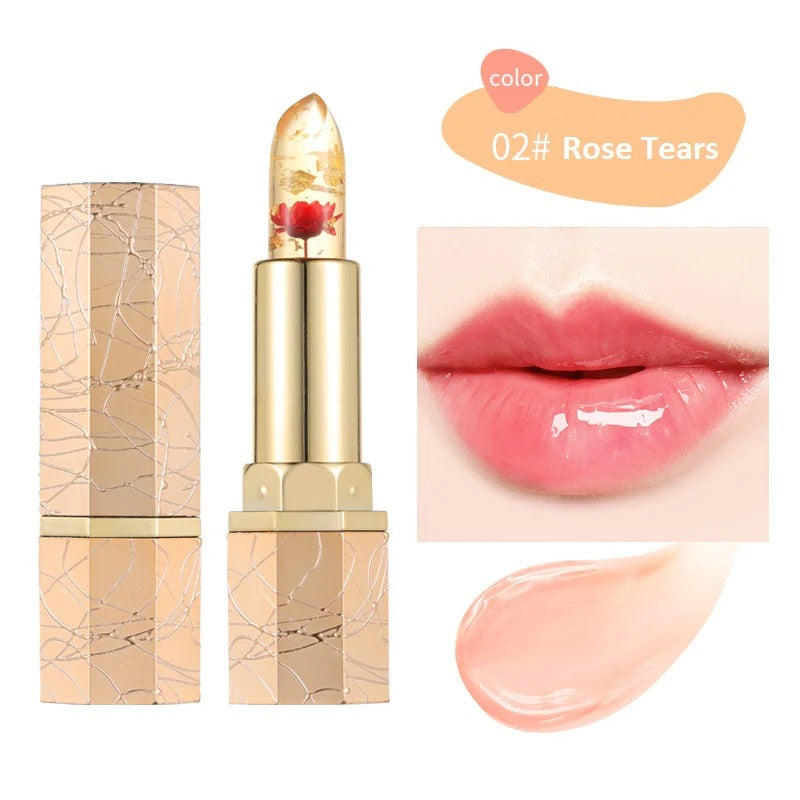 BloomGlow – Crystal Flower Color-Change Jelly Lipstick