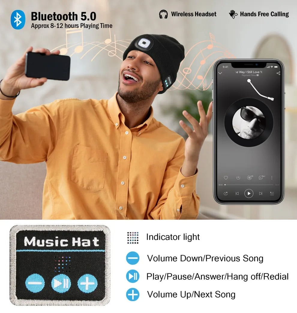 SmartWarm – Unisex Bluetooth Beanie