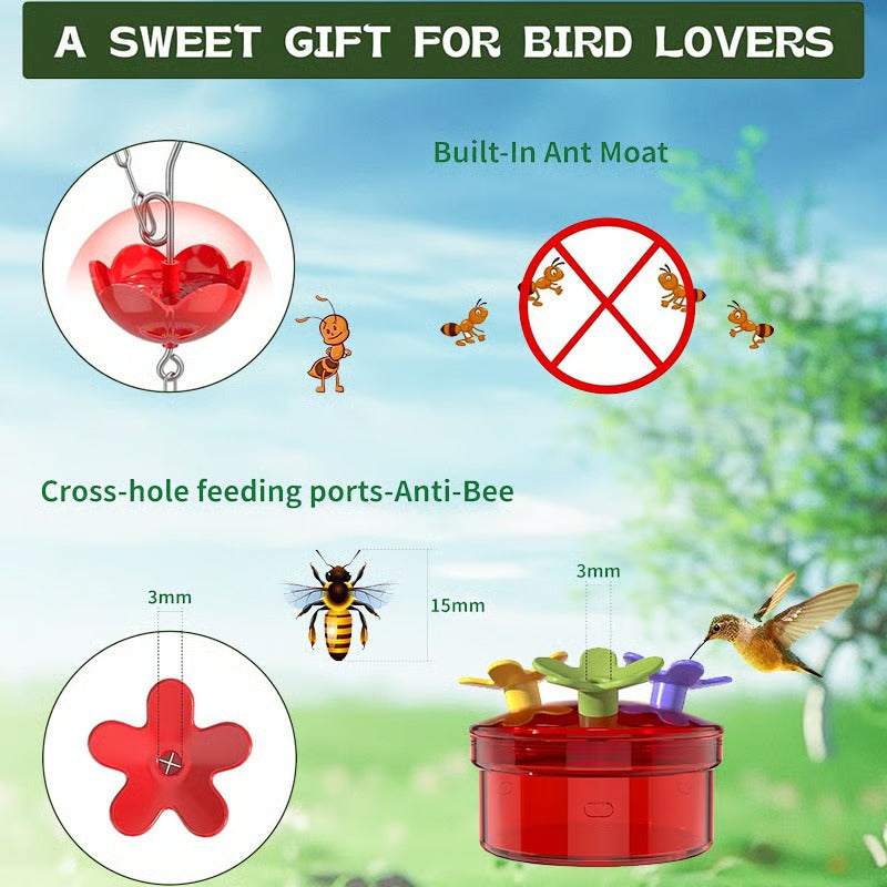 SweetSip | Colorful Garden Hummingbird Feeder
