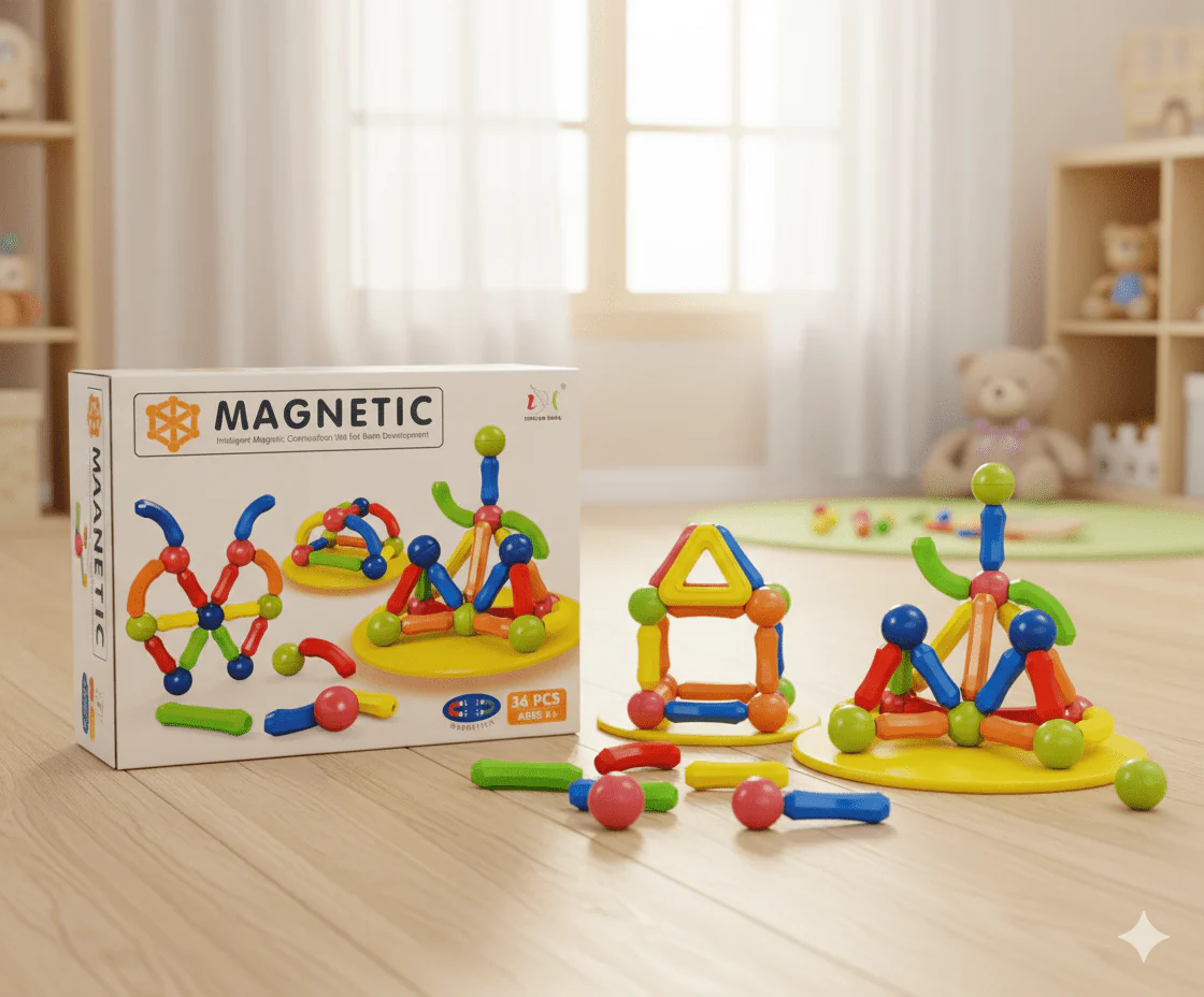 BrainiBlox – Smart Magnetic Construction Toy