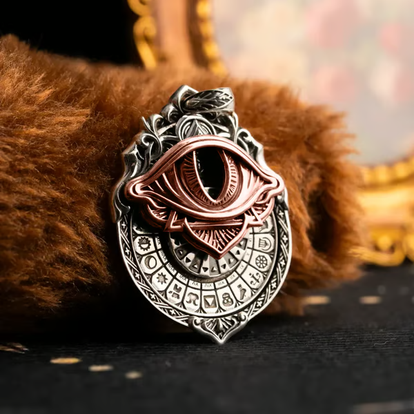 ArcanaGaze – Handmade Tarot Vision Pendant