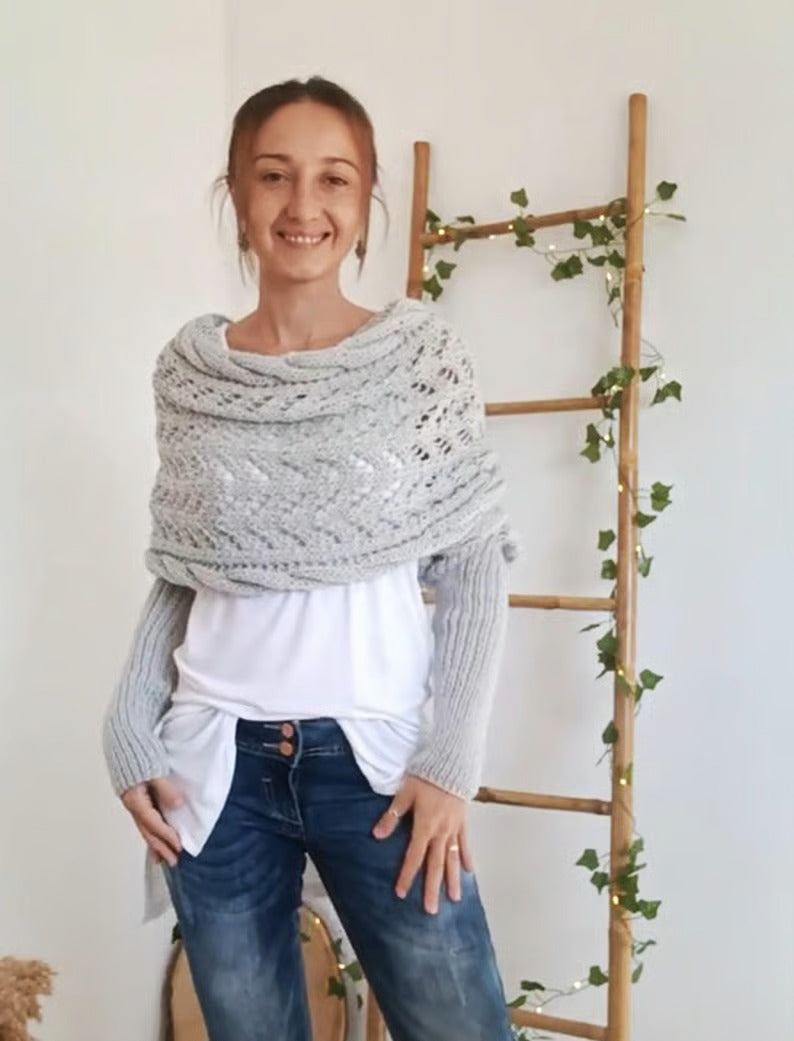 KnitMuse – Boho Inspired Cable Wrap