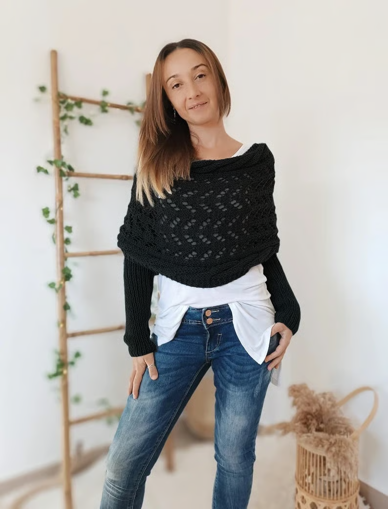 KnitMuse – Boho Inspired Cable Wrap