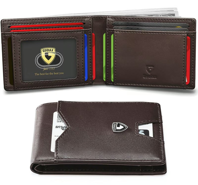 SlimGuard – Minimalist Leather Wallet