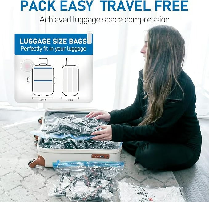 PackMate – Space Saver Travel Bags with Electric Pump (9 Pack)