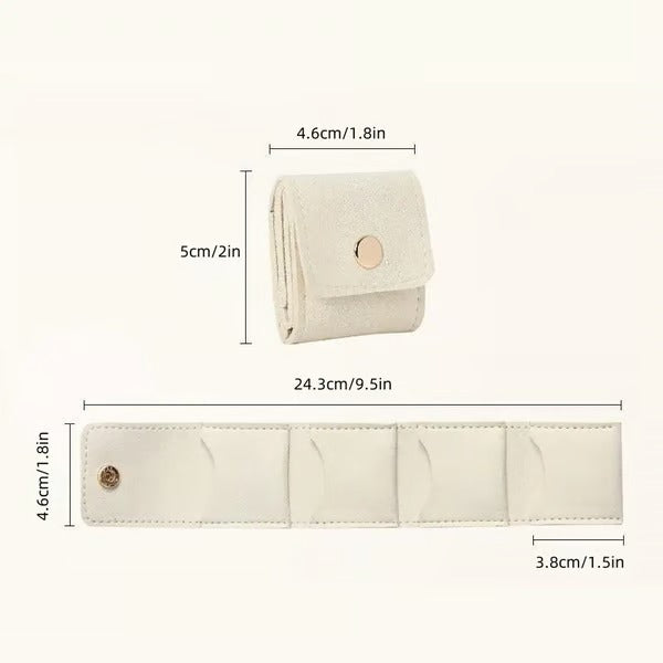 GleamNest – Compact Travel Jewelry Organizer