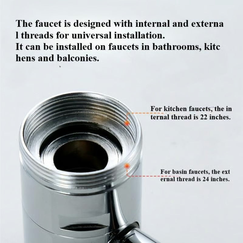 FlowOrbit – 1440° Rotatable Tap Aerator Head