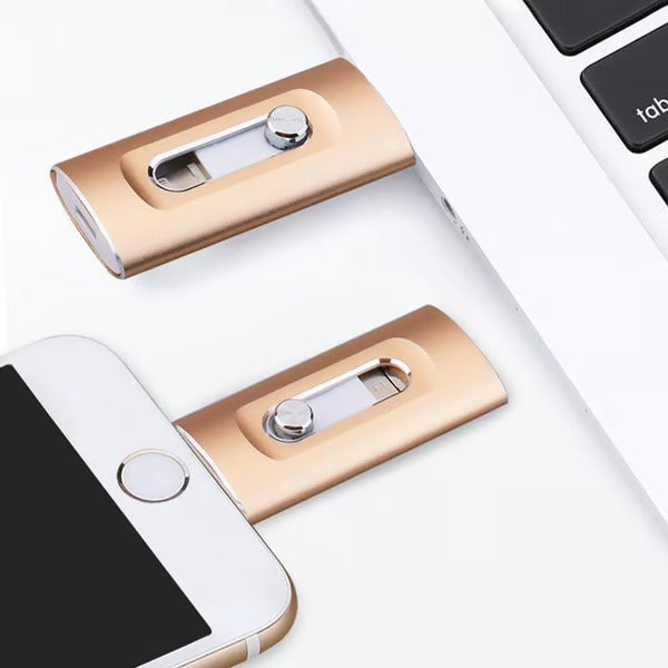 UltraPort – Compact 3 in 1 Flash Drive for Phones & Computers