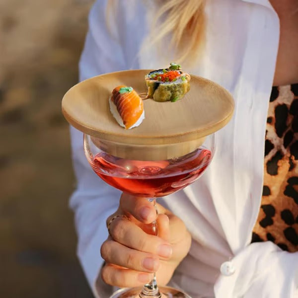 SipNSnack – Charcuterie Topper for Wine Glasses