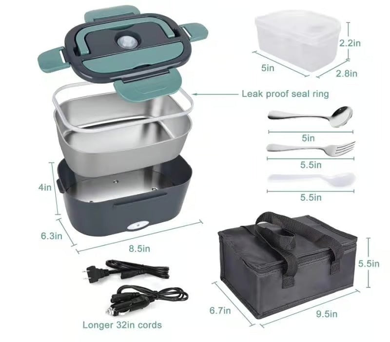 MealVolt – Portable Electric Lunch Box with Dual Heating
