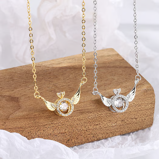 CelestiWings - Winged Heart Pendant