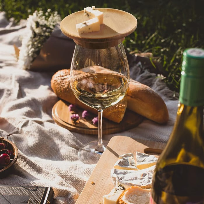 SipNSnack – Charcuterie Topper for Wine Glasses