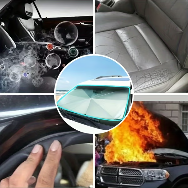 SolarGuard | Foldable UV-Blocking Windshield Shade