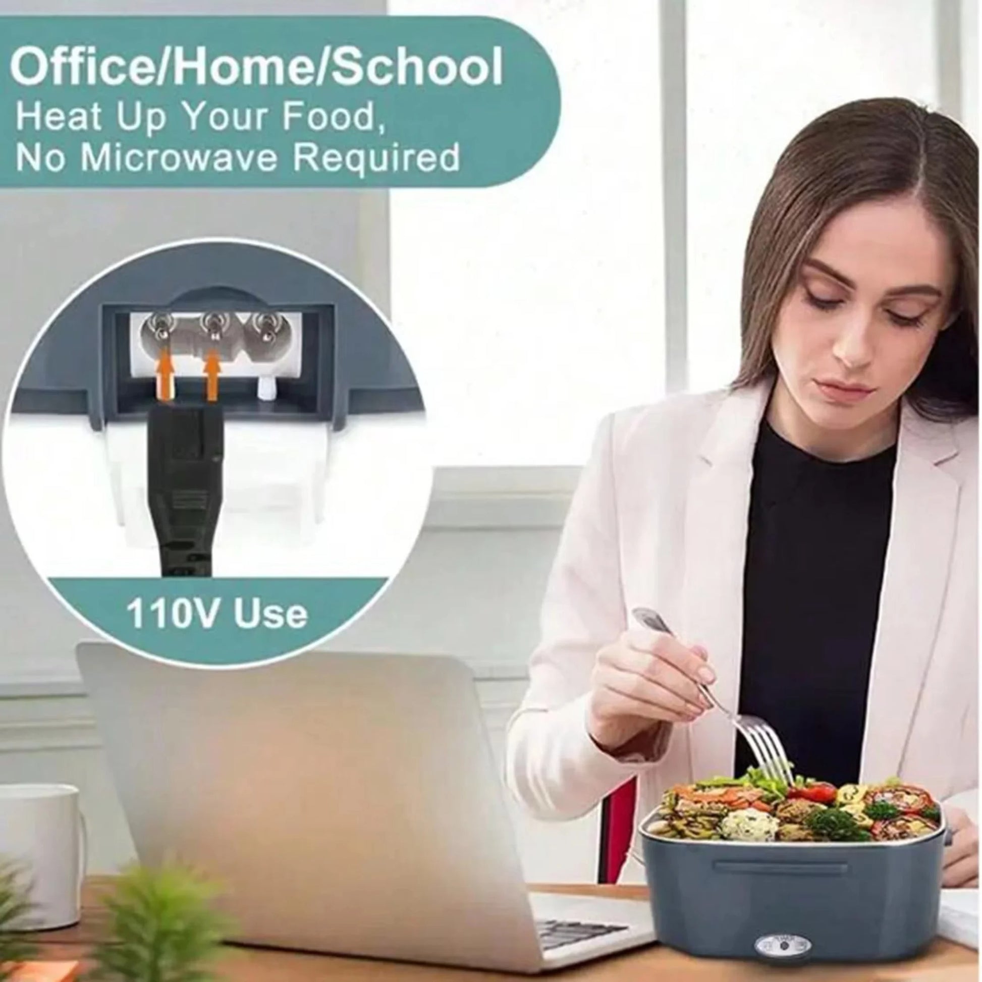 MealVolt – Portable Electric Lunch Box with Dual Heating