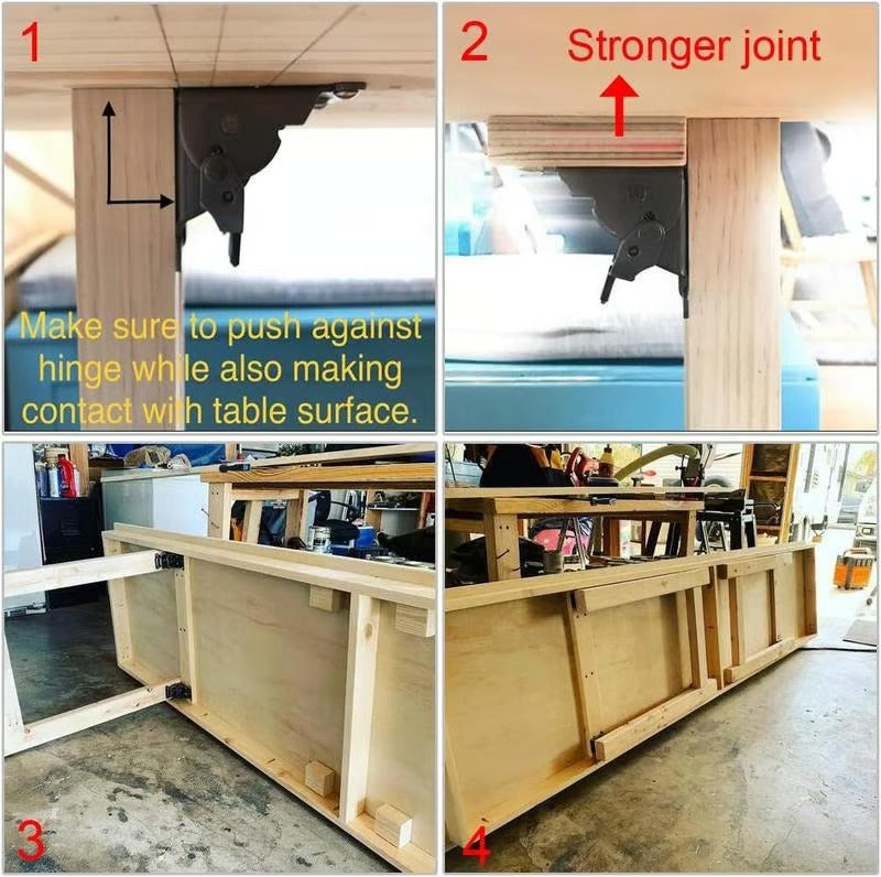 LockStrong – Heavy Duty Folding Table Leg Brackets