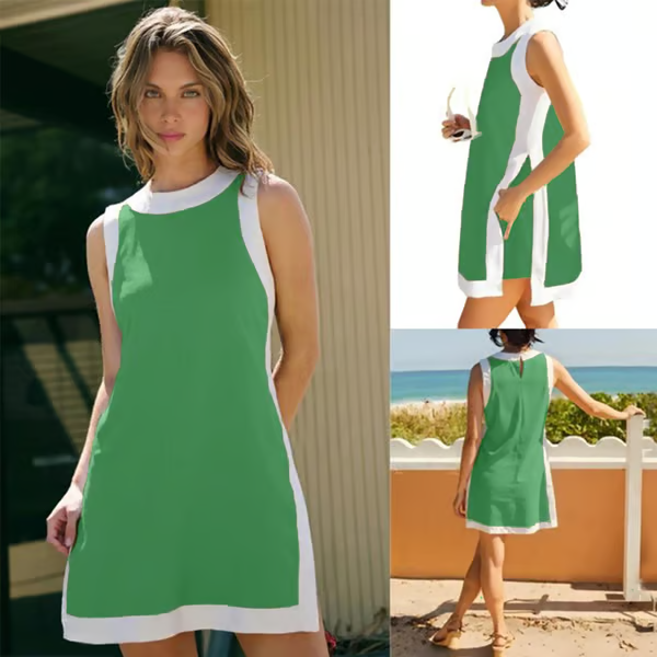 SunStripe – Color Block Casual Lounge Set