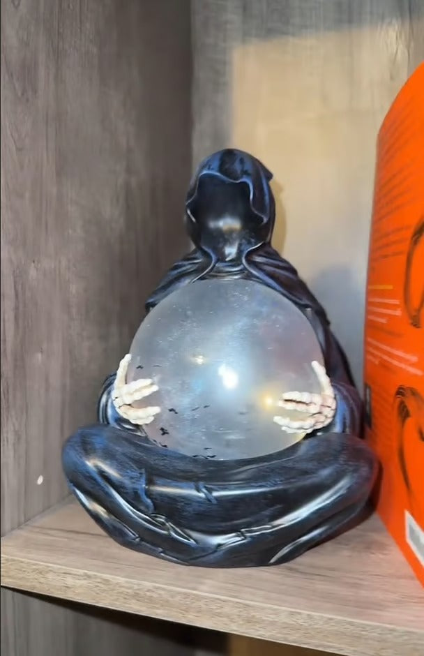 GrimOrb – Death God Crystal Ball for Enchanted Shelves